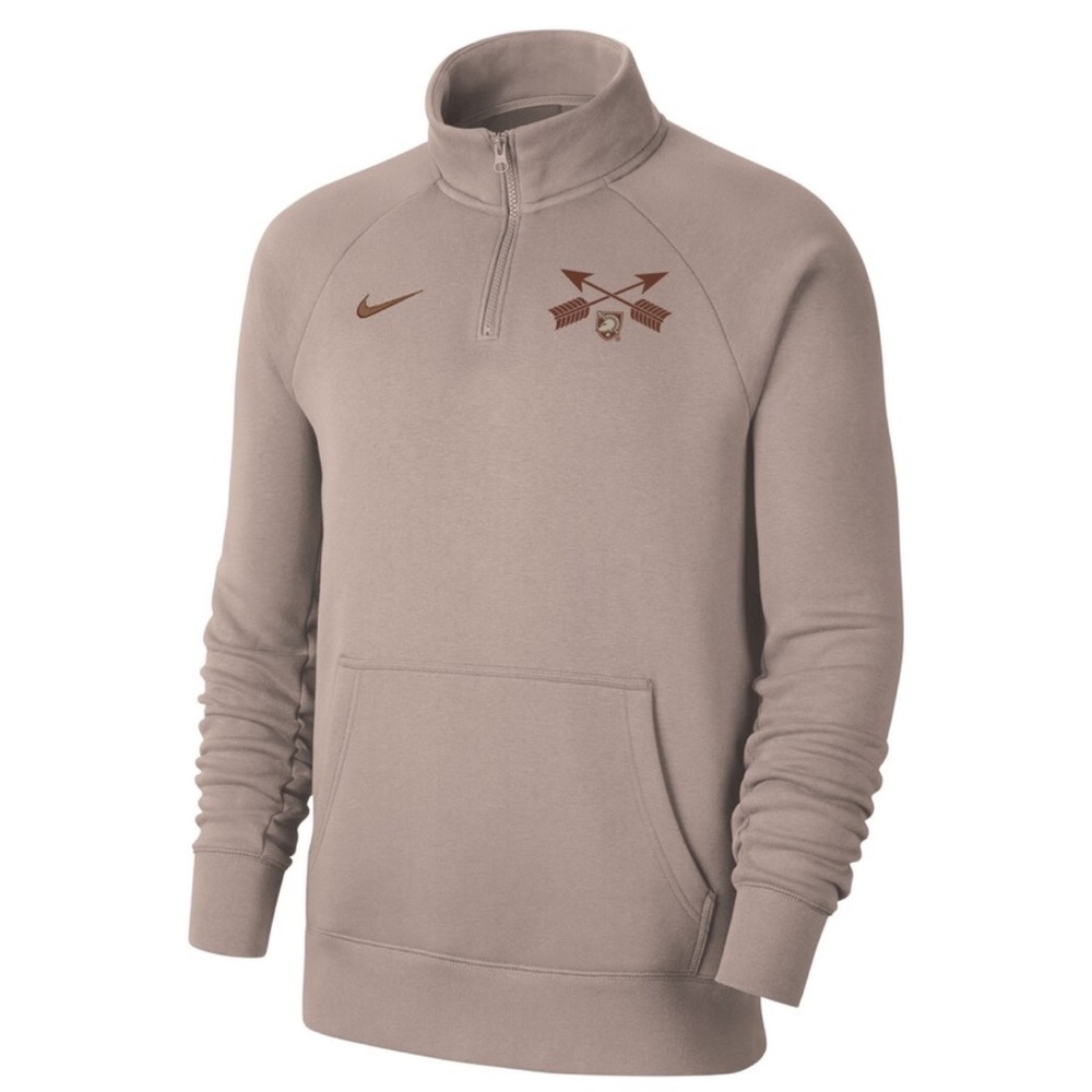 Men’s Nike Tan Army Black Knights Rivalry Club Fleece Jacket Size S. - Picture 1 of 5